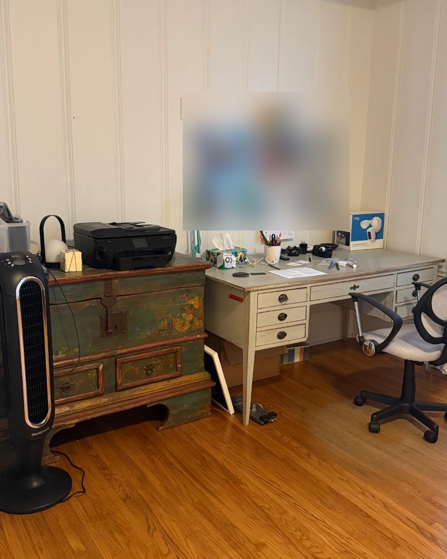 From home office to third bedroom, before